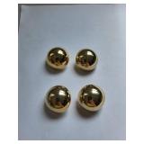 Set of 12 Gold Tone Costume Jewelry Pieces - Necklaces, Bracelets, Earrings