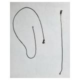 Sterling Silver Necklace and Bracelet Set, 2.93 Grams