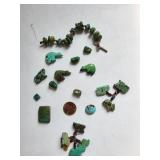 Mixed Lot of Turquoise Beads and Damaged Turquoise Jewelry Pieces