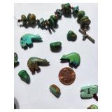 Mixed Lot of Turquoise Beads and Damaged Turquoise Jewelry Pieces