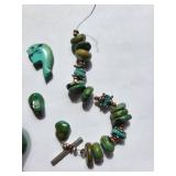 Mixed Lot of Turquoise Beads and Damaged Turquoise Jewelry Pieces