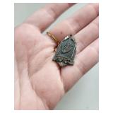 Sterling Silver Art Pendant 4.89 Grams
