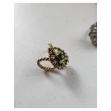 Collection of 13 Vintage Costume Jewelry Rings Assorted Designs