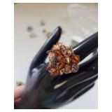 Collection of 13 Vintage Costume Jewelry Rings Assorted Designs