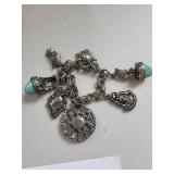 Collection of Costume Turquoise Jewelry - Necklaces, Bracelets, and Pins