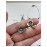 Turquoise Jewelry Lot with Necklaces, Earrings, Ring, and Pendants