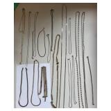 15 Pieces Silver Plated Costume Jewelry Necklaces and Bracelets