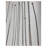 15 Pieces Silver Plated Costume Jewelry Necklaces and Bracelets