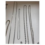 15 Pieces Silver Plated Costume Jewelry Necklaces and Bracelets