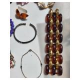 Collection of Costume Jewelry Beaded Necklaces, Bracelets, and Earrings