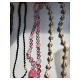 Collection of Costume Jewelry Beaded Necklaces, Bracelets, and Earrings