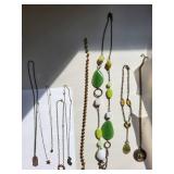 Collection of 4 Costume Jewelry Necklaces with Charms and Beads