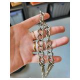 Set of 9 Silver Plated Costume Jewelry Necklaces
