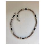 Set of 9 Silver Plated Costume Jewelry Necklaces