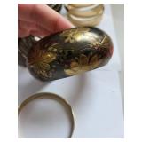 Set of 8 Vintage Costume Jewelry Bangle Bracelets