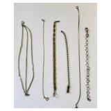 Set of 6 Mixed Style Costume Jewelry Bracelets