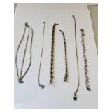 Set of 6 Mixed Style Costume Jewelry Bracelets