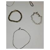 Set of 6 Mixed Style Costume Jewelry Bracelets