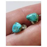 Set of 5 Pairs Turquoise and Malachite Earrings Assorted Styles