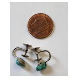 Set of 5 Pairs Turquoise and Malachite Earrings Assorted Styles