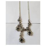 Set of 6 Silver Plated Costume Jewelry Necklaces
