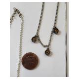 Set of 6 Silver Plated Costume Jewelry Necklaces