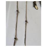Set of 6 Silver Plated Costume Jewelry Necklaces