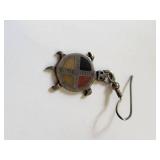 Sterling Silver Turtle Dangle Earring, Single, 3.92 Grams