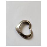 Sterling Silver Heart Pendant 2.12 Grams