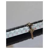 Sterling Silver Flower Ring Size 5, 1.39 Grams