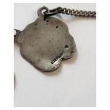 Sterling Silver Floral Necklace 14.5 Inch, 25 Grams