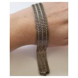 Milor Sterling Silver 8 Inch Bracelet 21.62 Grams Italy