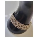 Milor Sterling Silver 8 Inch Bracelet 21.62 Grams Italy