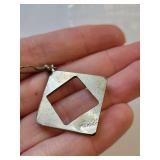 Set of Abalone Inlay Earrings, Clip-On and Dangle, Mexico