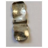 Sterling Silver Turquoise Bracelet 7in and Stamped Silver Pendant