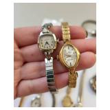 Collection of 13 Vintage Ladies Wrist Watches and Pocket Watch