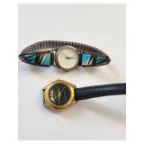 Lot of 2 Vintage Watches Rushmore and Liberty with Expansion and Leather Bands