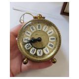 Collection of 4 Vintage Travel and Alarm Clocks Including Blessing, Florn, and Enesco