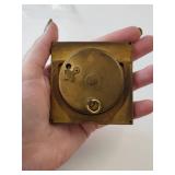 Vintage Harry B. Whitmore Omaha Brass Desk Clock