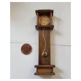 Set of 5 Miniature Clock Figurines Including Aynsley China and Decorative Pieces