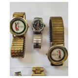 Collection of 7 Vintage Character and Novelty Wristwatches