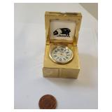 Collection of 5 Novelty Miniature Desk Clocks Kitchen Dolphin Golf and More