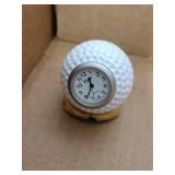 Collection of 5 Novelty Miniature Desk Clocks Kitchen Dolphin Golf and More
