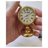 Set of 7 Miniature Desk Clocks Assorted Styles Quartz Collectibles