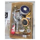 Collection of Vintage and Costume Jewelry for Parts or Repair with Storage Boxes