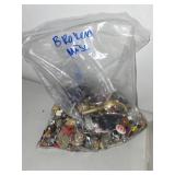 Collection of Vintage and Costume Jewelry for Parts or Repair with Storage Boxes