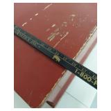Vintage Scandinavian Style Red Painted Wooden Chest with Decorative Motifs