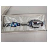 Murano Art Deco Collection Decorative Ice Cream Scoop Spoon in Box