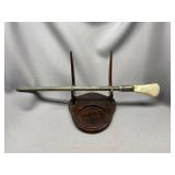 Vintage Knife Sharpener with Sterling Silver and Mother of Pearl Handle