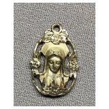 Vintage Sterling Silver 925 Religious Medallion by CREED